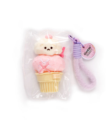 Feel-Good Stress Relief Silicone Squishy - Strawberry Ice Cream